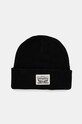Bombažna kapa Levi's Našitek črna 000J4.0003