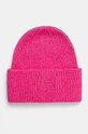 Superdry czapka z domieszką wełny melanż różowy Y9010185A.9TN