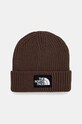 The North Face beanie TNF Logo Box Cuffed Beanie plain brown NF0A3FJX1OI1
