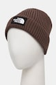 The North Face beanie TNF Logo Box Cuffed Beanie NF0A3FJX1OI1 brown AW24