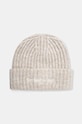 Čepice z vlněné směsi The North Face Fohair Cabin Beanie s příměsí vlny béžová NF0A887TQLI1