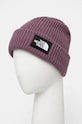 Čepice The North Face Salty Lined Beanie NF0A3FJW1NI1 fialová AW24