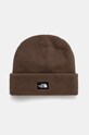 Čiapka The North Face Whimzy Powder stredne hrubá hnedá NF0A7WL91OI1