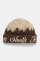 Čepice The North Face Cabin Mountainscape Beanie hrubá hnědá NF0A887V9GI1