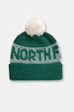The North Face caciula Retro Cabin Beanie cu modele verde NF0A88QW84O1