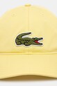Lacoste sapca RK3186 galben SS25