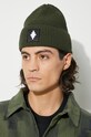 Marcelo Burlon berretto in lana Cross Patch Beanie verde CMLC001F24KNI0015801