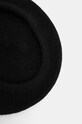 Sisley beret wełniany 6GCVW41A4 czarny AW24