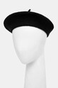 Akcesoria Sisley beret wełniany 6GCVW41A4 czarny