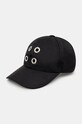 Rick Owens berretto da baseball Baseball Cap semplice nero DA02D2478.MUES1