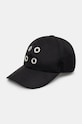 Rick Owens berretto da baseball Baseball Cap semplice nero DA02D2478.MUES1