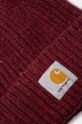 Carhartt WIP căciulă Anglistic Beanie I013193.2IZXX burgundia AW24