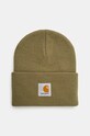 Kapa Carhartt WIP Acrylic Watch Hat natpis zelena I020222.2BQXX