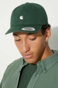 Carhartt WIP cotton baseball cap Madison Logo Cap I023750.2E4XX green