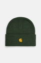 Kapa Carhartt WIP Chase Beanie bez uzorka zelena I026222.2CXXX