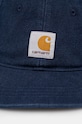 Памучна шапка с козирка Carhartt WIP Icon Cap I033359.29LXX тъмносин AW24