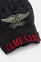 Martine Rose cotton baseball cap Cut Peak Back Cap 1169WP07002 black AW24