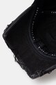 Martine Rose cotton baseball cap Cut Peak Back Cap black 1169WP07002