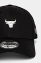 Bavlněná baseballová čepice New Era CHICAGO BULLS 60565153 černá AW24