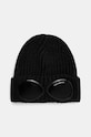 C.P. Company căciulă de lână Extra Fine Merino Wool Goggle Beanie uni negru 17CMAC122A005509A