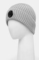 Doplňky Vlněná čepice C.P. Company Extra Fine Merino Wool Goggle Beanie 17CMAC272A005509A šedá