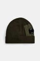 Вовняна шапка C.P. Company Knit Cap вовна зелений 17CMAC297A005509A