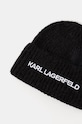 Accesorii Karl Lagerfeld caciula de lana 246W3411 negru