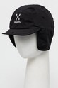 Kapa sa šiltom Haglöfs Mountain bez uzorka crna 605593