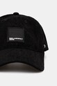 Вельветовая кепка Karl Lagerfeld Jeans 246D3408 чёрный AW24