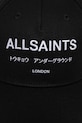 Pamučna kapa sa šiltom AllSaints 29AS200808 crna AW24