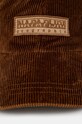 Napapijri czapka z daszkiem sztruksowa F-Aar NP0A4IB2W0B1 brązowy AW24