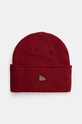 Kapa s dodatkom vune New Era WIDE CUFF BEANIE bez uzorka bordo 60565442