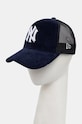 New Era czapka z daszkiem sztruksowa CORD TRUCKER NEW YORK YANKEES pozostałe granatowy 60565523