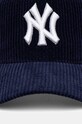 Akcesoria New Era czapka z daszkiem sztruksowa CORD TRUCKER NEW YORK YANKEES 60565523 granatowy