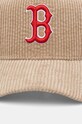 Akcesoria New Era czapka z daszkiem CORD TRUCKER BOSTON RED SOX 60565522 beżowy