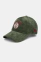 New Era cappello con visiera in velluto a coste CORD 9TWENTY® applique verde 60565323