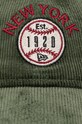 New Era czapka z daszkiem sztruksowa CORD 9TWENTY® zielony 60565323