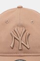 New Era czapka z daszkiem bawełniana ESS 9TWENTY® NEW YORK YANKEES brązowy 60565108