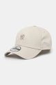 New Era cotton baseball cap METALLIC PIN 9FORTY® NEW YORK YANKEES cotton beige 60565151