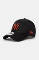 Бавовняна бейсболка New Era LEAGUE ESSENTIAL 9FORTY® NEW YORK YANKEES бавовна чорний 60565099