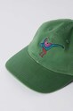 by Parra cotton baseball cap Duck Attack 6 Panel Hat 52270 green AW24