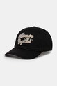 Бавовняна бейсболка Billionaire Boys Club Script Logo Dad Cap аплікація чорний B24472