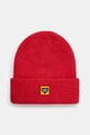 Čiapka s prímesou vlny Human Made Big Beanie jednofarebný červená HM28GD026