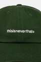 thisisneverthat șapcă de baseball din bumbac T-Logo Cap TN243WHWBC01 verde AW24
