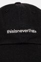 thisisneverthat șapcă de baseball din bumbac T-Logo Cap TN243WHWBC01 negru AW24