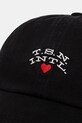 thisisneverthat șapcă de baseball din bumbac Heart Cap TN243WHWBC08 negru AW24