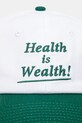 Хлопковая кепка Sporty & Rich Health Is Wealth AC040516006WH01 белый AW24