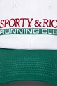 Sporty & Rich czapka z daszkiem bawełniana Finish Line AC040514167WH01 biały AW24