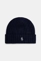 Sporty & Rich caciula de casmir SRC Wool Cashmere lana bleumarin AC066506302BL32