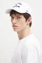 Sporty & Rich cotton baseball cap League AC060505636WH01 white AW24